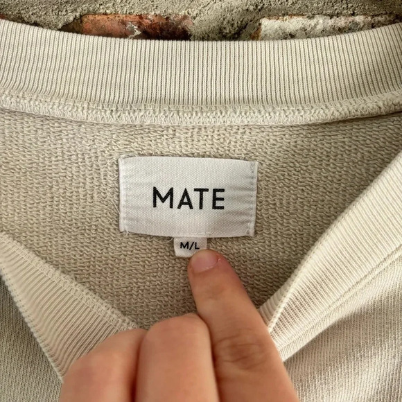 MATE The Label Organic Fleece Oversized Sweatshirt - Picture 6 of 9